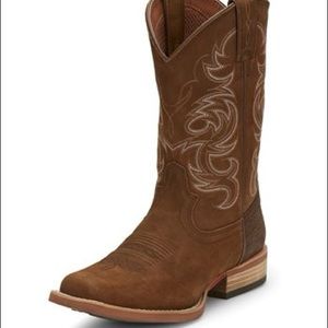 Justin Cowman Acorn Boots (Bison Leather!)
